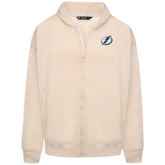 NHL Tampa Bay Lightning Levelwear Uphill Stained Glass Full-Zip Hoodie Jacket - Khaki