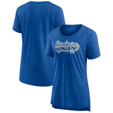 Los Angeles Dodgers Women's League Leader Tri-Blend T-Shirt - Royal T-shirts