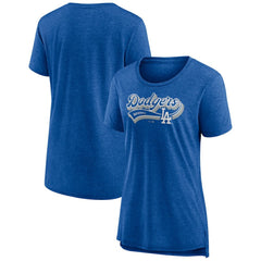 Los Angeles Dodgers Women's League Leader Tri-Blend T-Shirt - Royal T-shirts