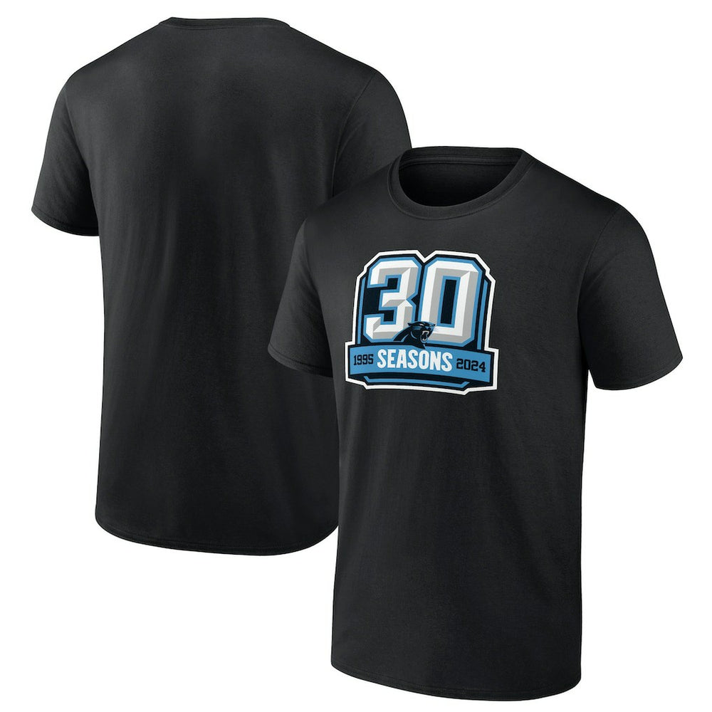 Carolina Panthers 30th Anniversary T-Shirt Black