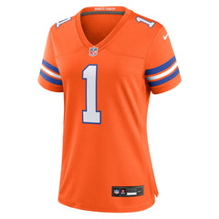 NFL Jason Elam Denver Broncos Women's Mile High Collection 1977 Throwback Retired Player Game Jersey - Orange