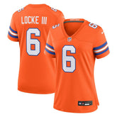 NFL P.J. Locke III Denver Broncos Women's Mile High Collection 1977 Throwback Player Game Jersey - Orange