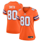 Rod Smith Denver Broncos Women's Mile High Collection 1977 Throwback Retired Player Game Jersey Orange