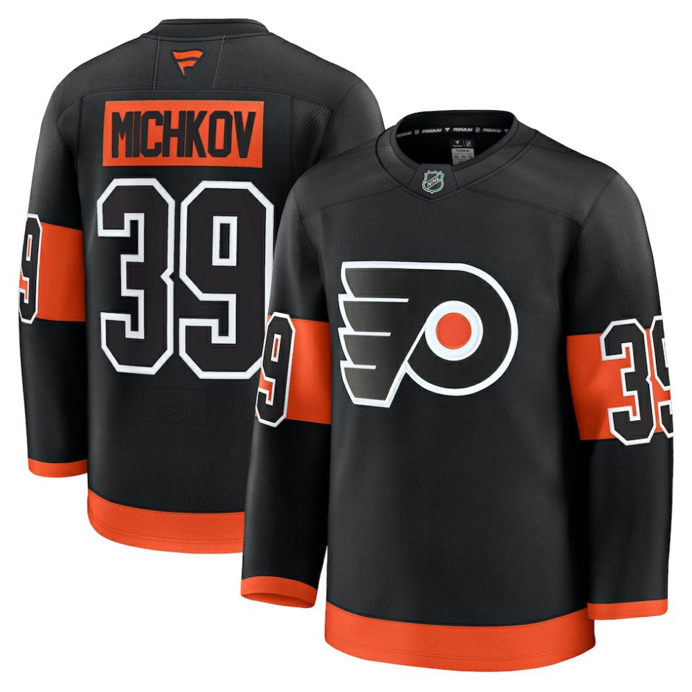 NHL Matvei Michkov Philadelphia Flyers Fanatics Alternate Premium Jersey - Black