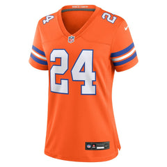 NFL Champ Bailey Denver Broncos Women's Mile High Collection 1977 Throwback Retired Player Game Jersey - Orange