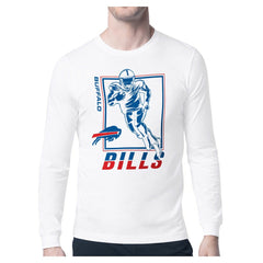 Buffalo Bills Starter Player Grid Graphic Long Sleeve T-Shirt White