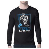 Detroit Lions Starter Player Grid Graphic Long Sleeve T-Shirt Black