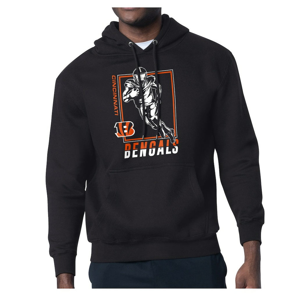 Cincinnati Bengals Starter Player Grid Pullover Hoodie Black