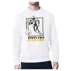 Pittsburgh Steelers Starter Player Grid Pullover Sweatshirt White