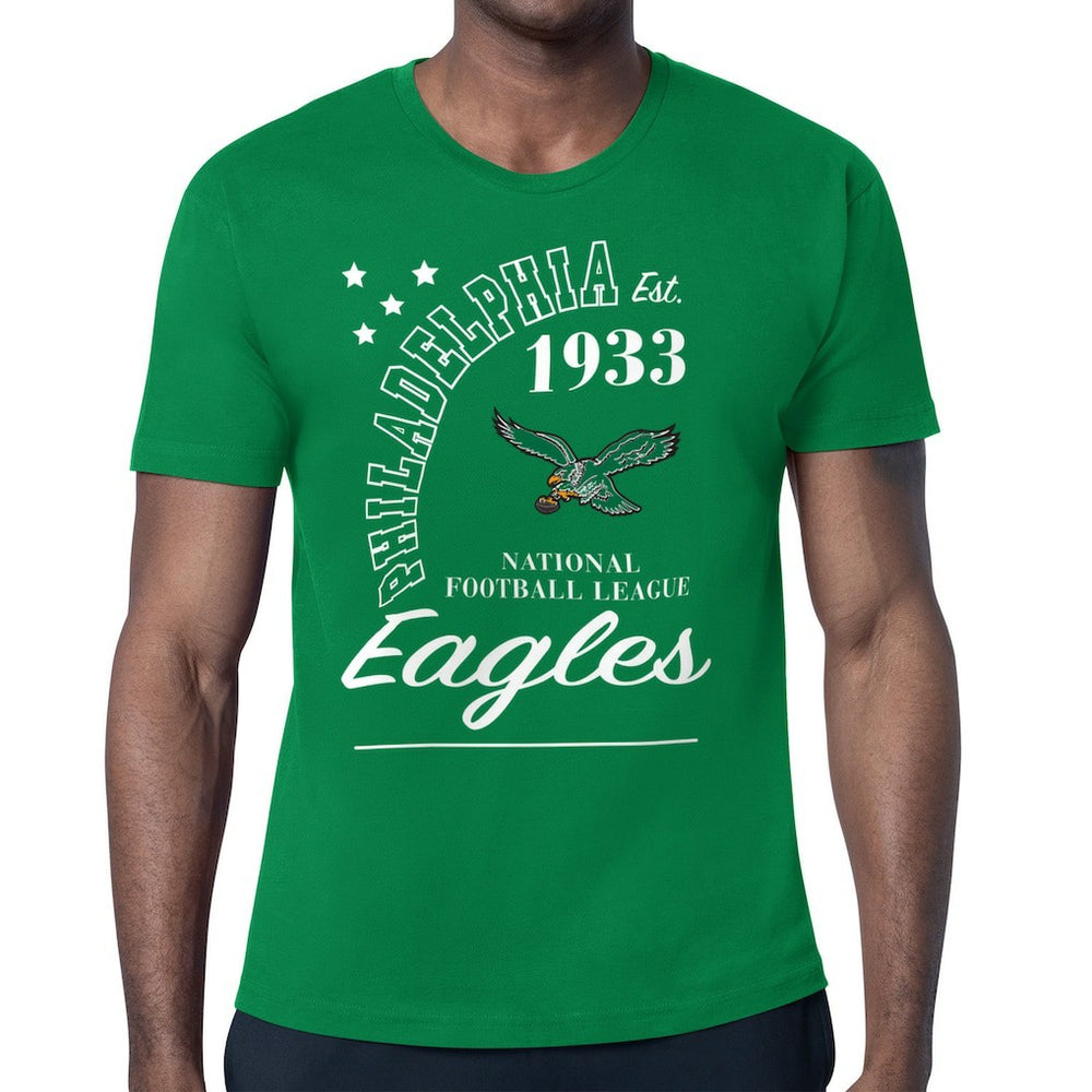 Philadelphia Eagles Starter Arch City Retro Logo T-Shirt Kelly Green