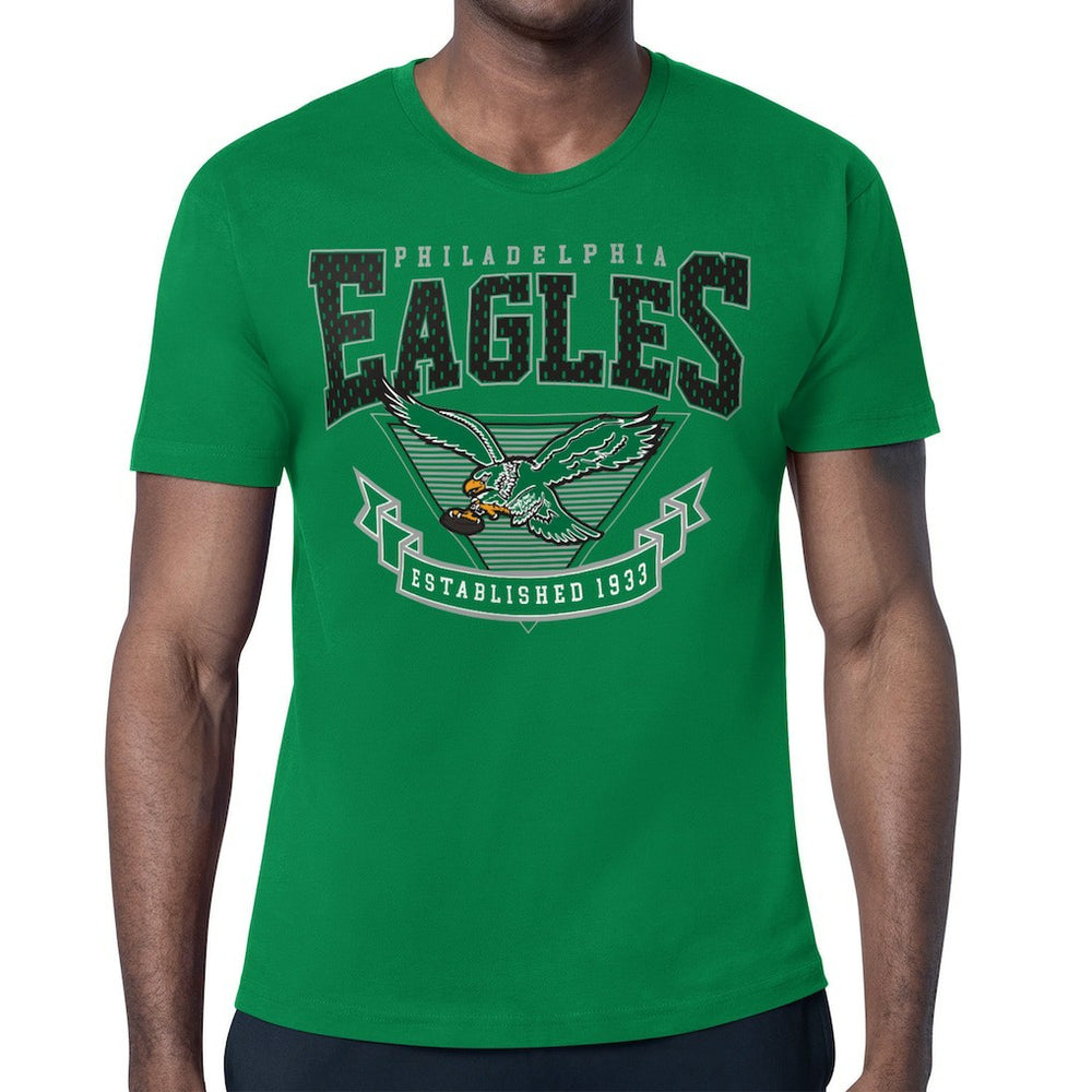Philadelphia Eagles Starter ‘80s Inspired Retro Logo T-Shirt Kelly Green
