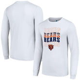 Chicago Bears Starter Team Name Graphic Long Sleeve T-Shirt White