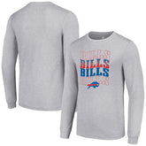 Buffalo Bills Starter Team Name Graphic Long Sleeve T-Shirt Heather Gray