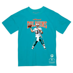 Dan Marino Miami Dolphins Sideline Retired Player T-Shirt Aqua