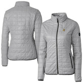 Minnesota Vikings Cutter & Buck Women's Rainier PrimaLoft Eco Insulated Full-Zip Puffer Jacket Gray