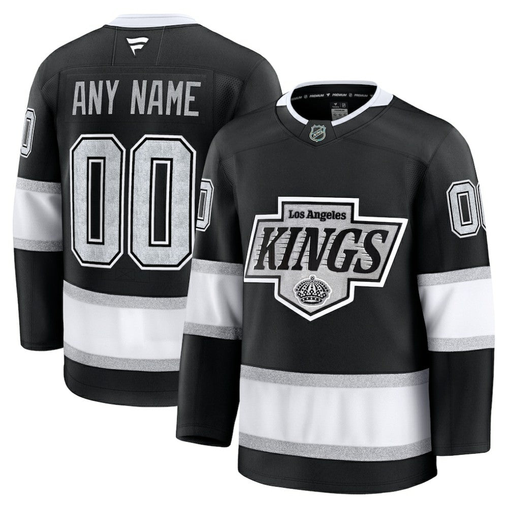 NHL Los Angeles Kings Fanatics Home Premium Custom Jersey - Black