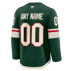 NHL Minnesota Wild Fanatics Home Premium Custom Jersey - Green