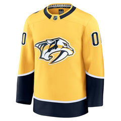 NHL Nashville Predators Fanatics Home Premium Custom Jersey - Gold