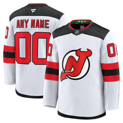NHL,Custom New Jersey Devils Fanatics Away Premium Custom Jersey - White