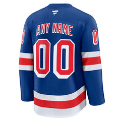 NHL New York Rangers Fanatics Home Premium Custom Jersey - Royal