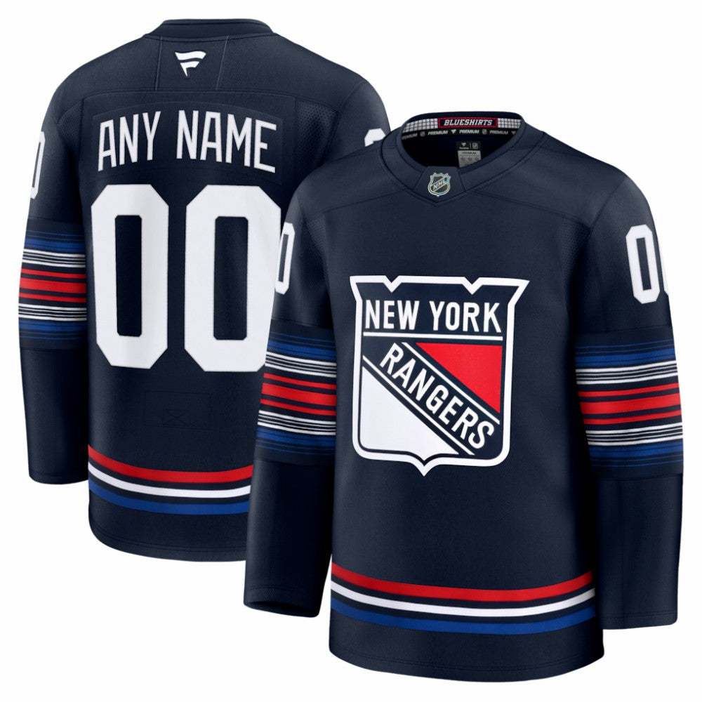 NHL New York Rangers Fanatics Alternate Premium Custom Jersey - Navy