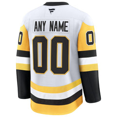 NHL Pittsburgh Penguins Fanatics Away Premium Custom Jersey - White