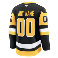 NHL Pittsburgh Penguins Fanatics Home Premium Custom Jersey - Black