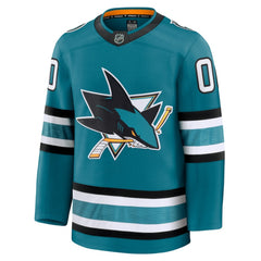 NHL San Jose Sharks Fanatics Home Premium Custom Jersey - Teal
