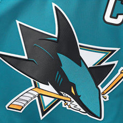 NHL San Jose Sharks Fanatics Home Premium Custom Jersey - Teal