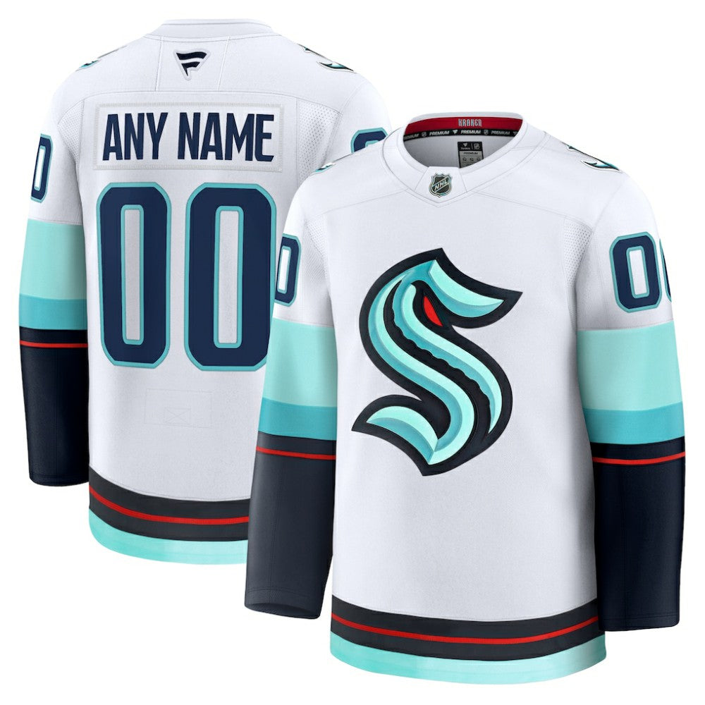 NHL Seattle Kraken Fanatics Away Premium Custom Jersey - White