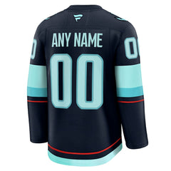 NHL Seattle Kraken Fanatics Home Premium Custom Jersey - Deep Sea Blue