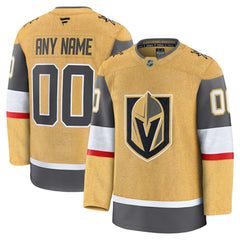 NHL Vegas Golden Knights Fanatics Home Premium Custom Jersey - Gold