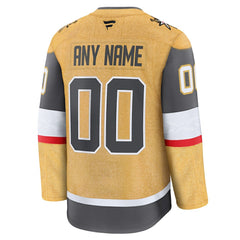 NHL Vegas Golden Knights Fanatics Home Premium Custom Jersey - Gold