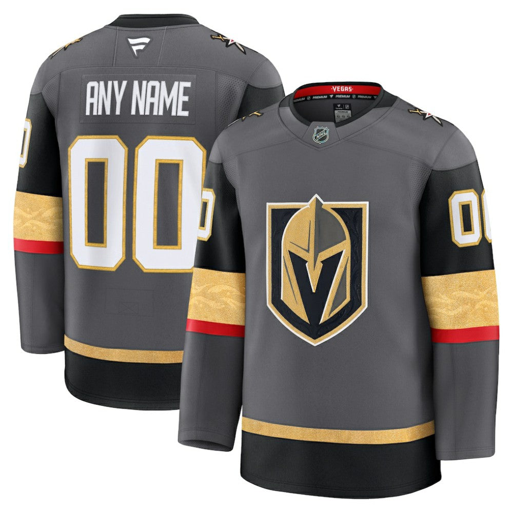 NHL Vegas Golden Knights Fanatics Alternate Premium Custom Jersey - Gray