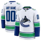 NHL Vancouver Canucks Fanatics Away Premium Custom Jersey - White