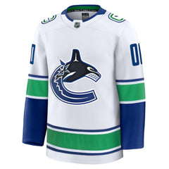 NHL Vancouver Canucks Fanatics Away Premium Custom Jersey - White