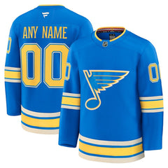 NHL St. Louis Blues Fanatics Alternate Premium Custom Jersey - Blue