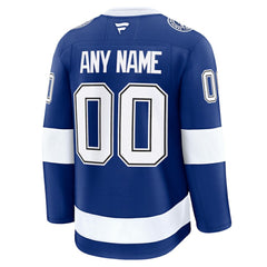 NHL,Custom Tampa Bay Lightning Fanatics Home Premium Custom Jersey - Blue