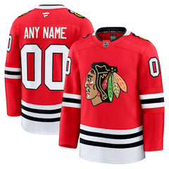 NHL,Custom Chicago Blackhawks Fanatics Home Premium Custom Jersey - Red