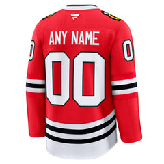 NHL Chicago Blackhawks Fanatics Home Premium Custom Jersey - Red