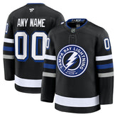 NHL,Custom Tampa Bay Lightning Fanatics Alternate Premium Custom Jersey - Black