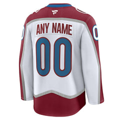 NHL Colorado Avalanche Fanatics Away Premium Custom Jersey - White