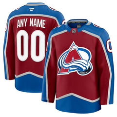 NHL Colorado Avalanche Fanatics Home Premium Custom Jersey - Burgundy