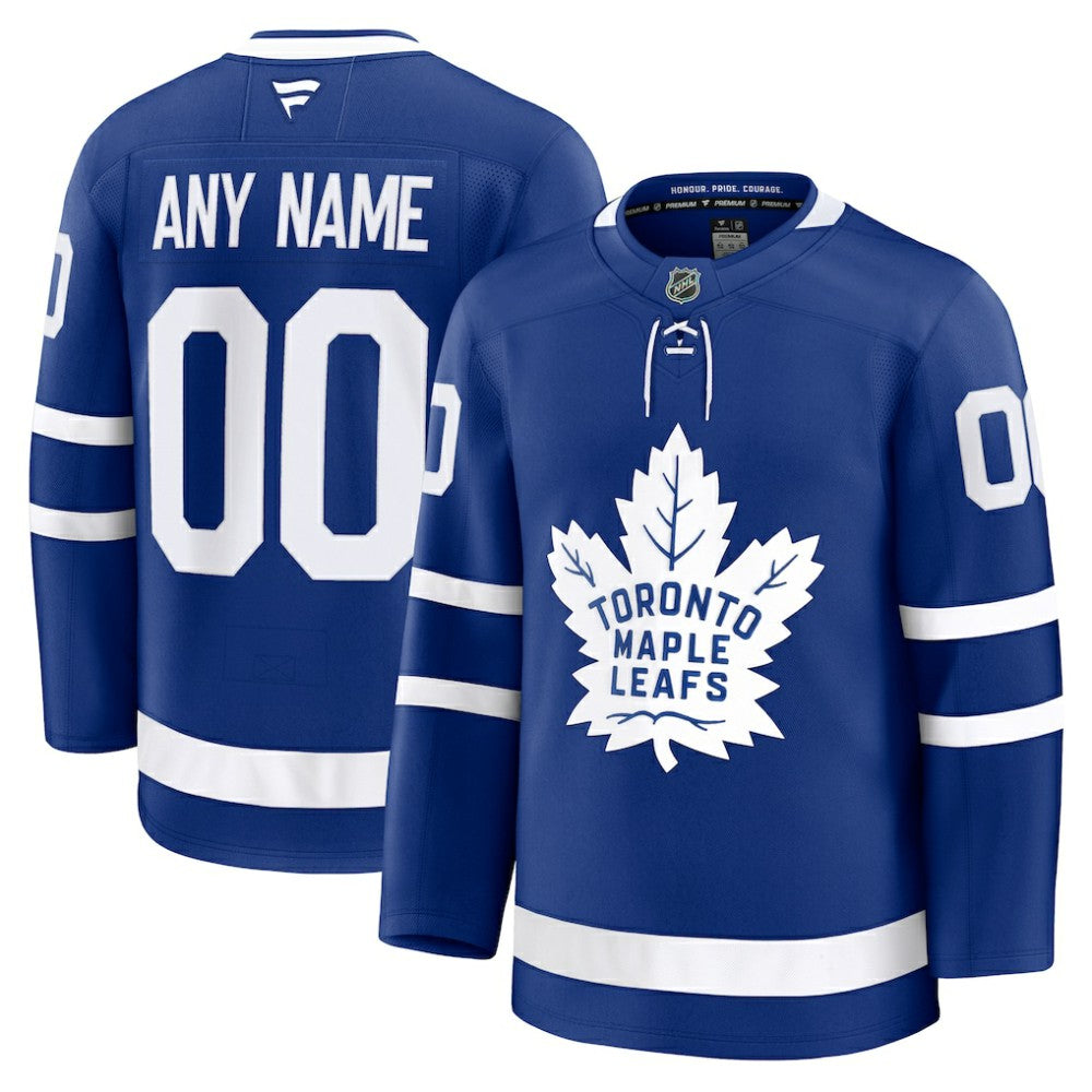 NHL Toronto Maple Leafs Fanatics Home Premium Custom Jersey - Blue
