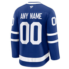 NHL Toronto Maple Leafs Fanatics Home Premium Custom Jersey - Blue