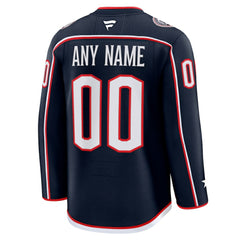 NHL Columbus Blue Jackets Fanatics Home Premium Custom Jersey - Navy