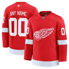 NHL Detroit Red Wings Fanatics Home Premium Custom Jersey - Red