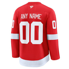 NHL,Custom Detroit Red Wings Fanatics Home Premium Custom Jersey - Red