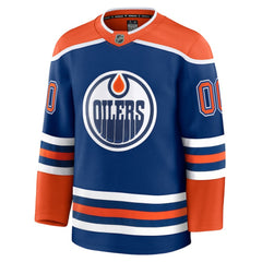 NHL Edmonton Oilers Fanatics Home Premium Custom Jersey - Royal