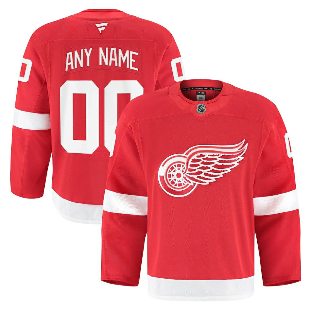 NHL Detroit Red Wings Fanatics Home Authentic Pro Custom Jersey - Red